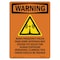 Signmission OSHA Warning Sign, 14" Height, Radio Frequency Fields, Portrait, WS-D-1014-V-13478 OS-WS-D-1014-V-13478 - alternate 1